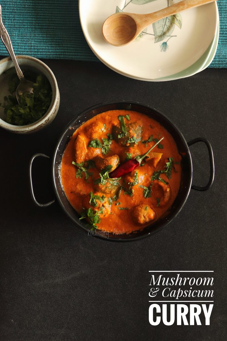 Mushroom & Capsicum Curry